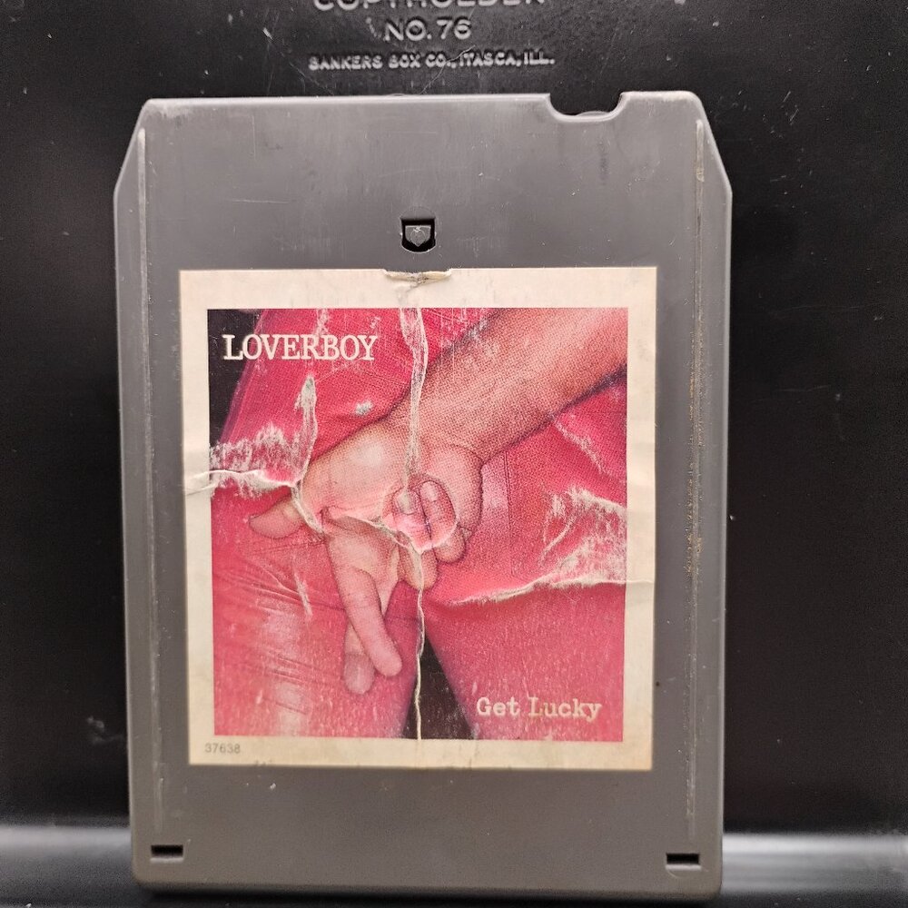vintage 8 track tape band Loverboy LP Get Lucky dated 1981 CBS Records # 37638